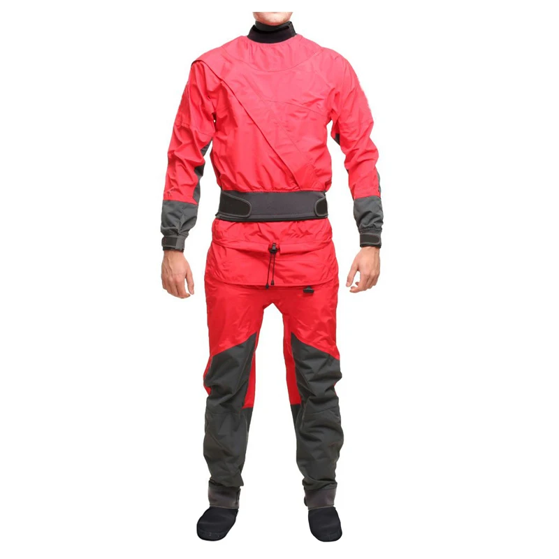 Men's Paddling Drysuit Kayak Waterproof Front Entry Dry Suit For Racing