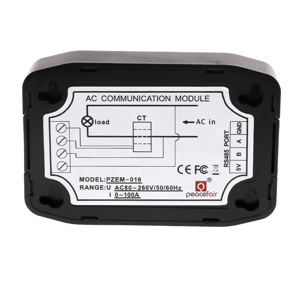 AC 100A RS485 Modbus модуль связи Напряжение Ток энергия Гц Коэффициент мощности