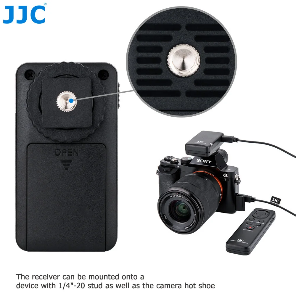 Camera Remote Shutter Release JJC RMT-VP1K Wireless for Sony ZV-1 A7IV A7III A7 IV III A7R V IV A6600 A6500 A6400 A6300