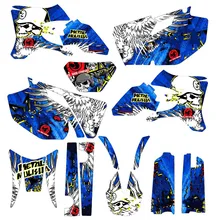 Наклейки для Yamaha WR250F WR450F 2005 2006 WRF250 WRF450 250WRF 450WRF Motocross Team 3M, графические фоны, наклейки, наборы