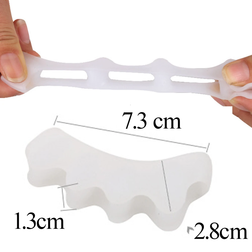 1 Pair/2 Pcs Silicone Hallux Valgus Corrector Toe Separators Bunion Correctors Foot Finger Splitter Thumb Spacer Feet Spreader