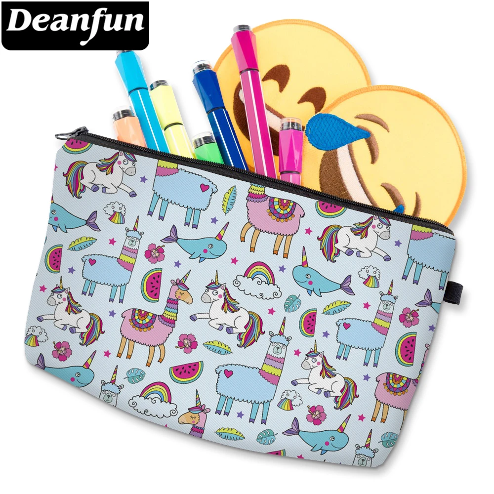 

Deanfun 3D Printing Cute Unicorn Cosmetic Bag Durable Polyester Funny Makeup Bag Women's Makeup Travel Bag D51468