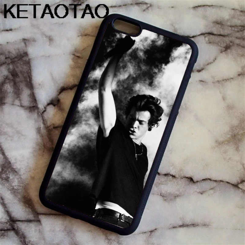 KETAOTAO One Direction Music Band Snap чехол для телефона s для iPhone 4S SE 5C 5S 6S 7 8 X Plus XR XS Max чехол из мягкого ТПУ резины силикона - Цвет: Синий