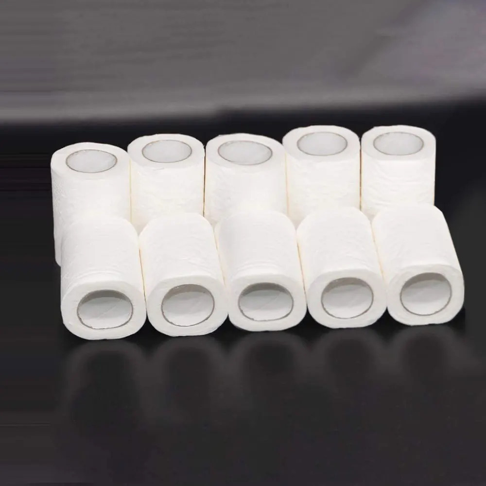 Туалетная бумага 10 рулонов туалетная оптом рулон бумаги для ванной комнаты 4