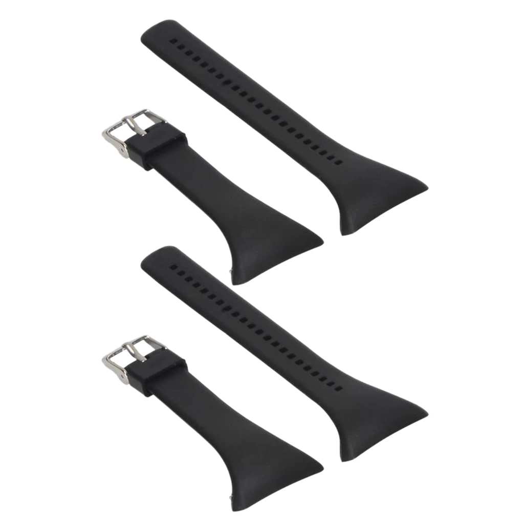 2pcs Adjustable Silicon Wristband Watch Band Strap for Polar FT4 FT7 FT