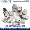 USB 2.0 Interface Connector Socket Type A Female 180 Degree Curved Foot DIP Straight Vertical Bend Needle Welding Wire PCB DIY ► Photo 3/6