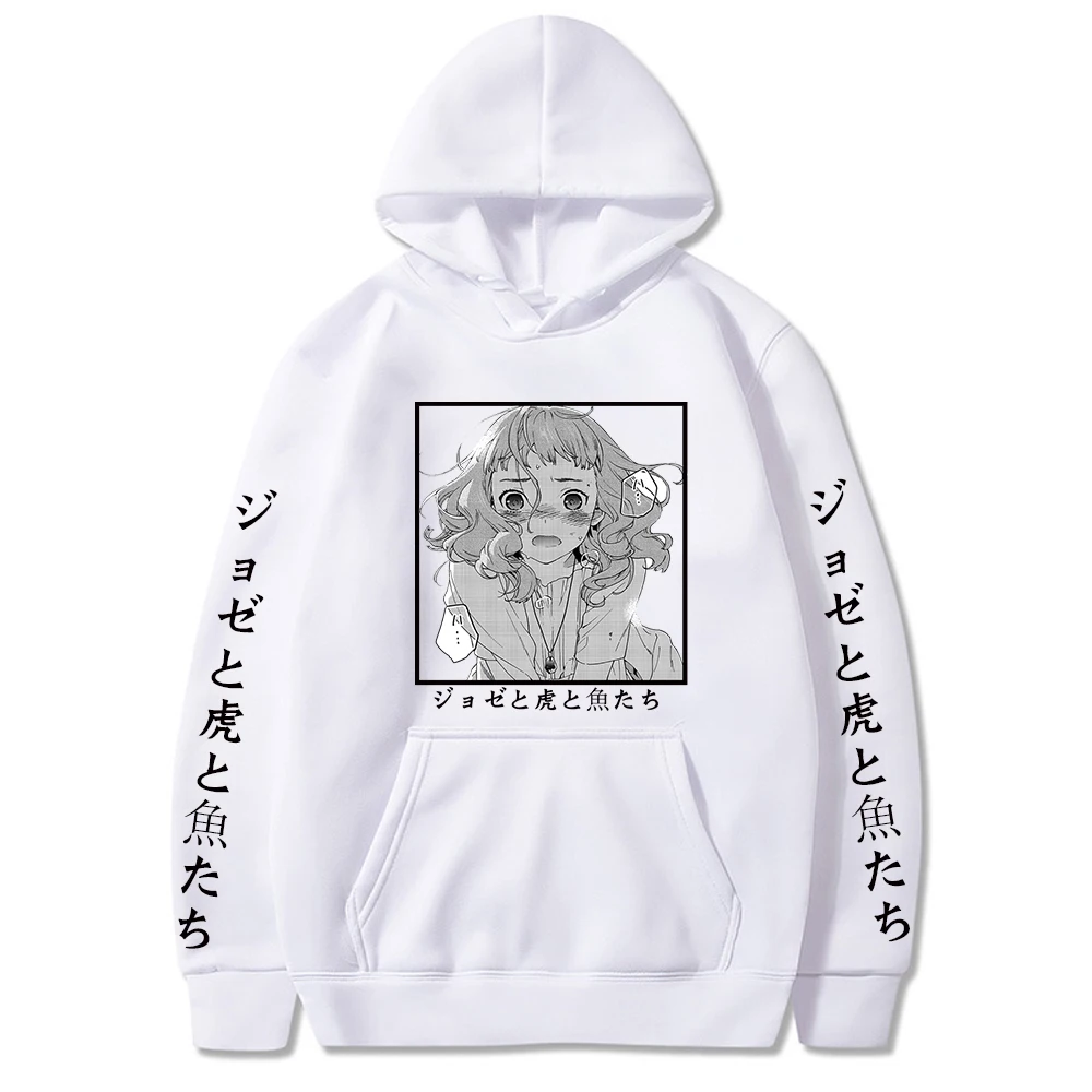 

Josee, The Tiger and The Fish Anime Printed Hoodies Autumn Winter Casual Unisex Hoody Harajuku Pullover Sweatshirt for Men
