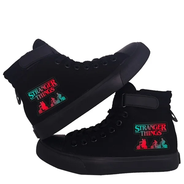 

Stranger Things Shoe High Top Canvas Shoes Cozy Sneakers Women
