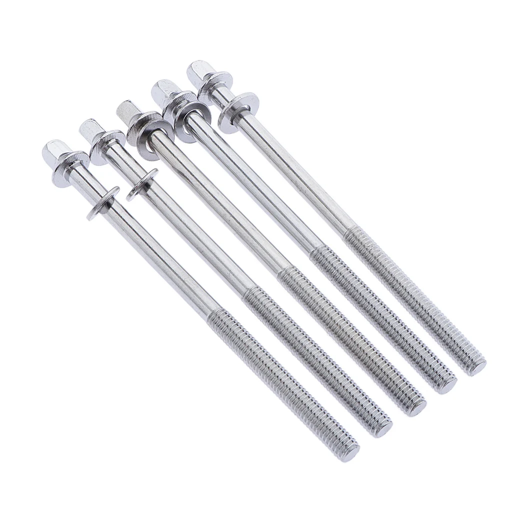 5pcs 108mm Drum Tension Rods with Washers / Drum Tension Screws / Bolts