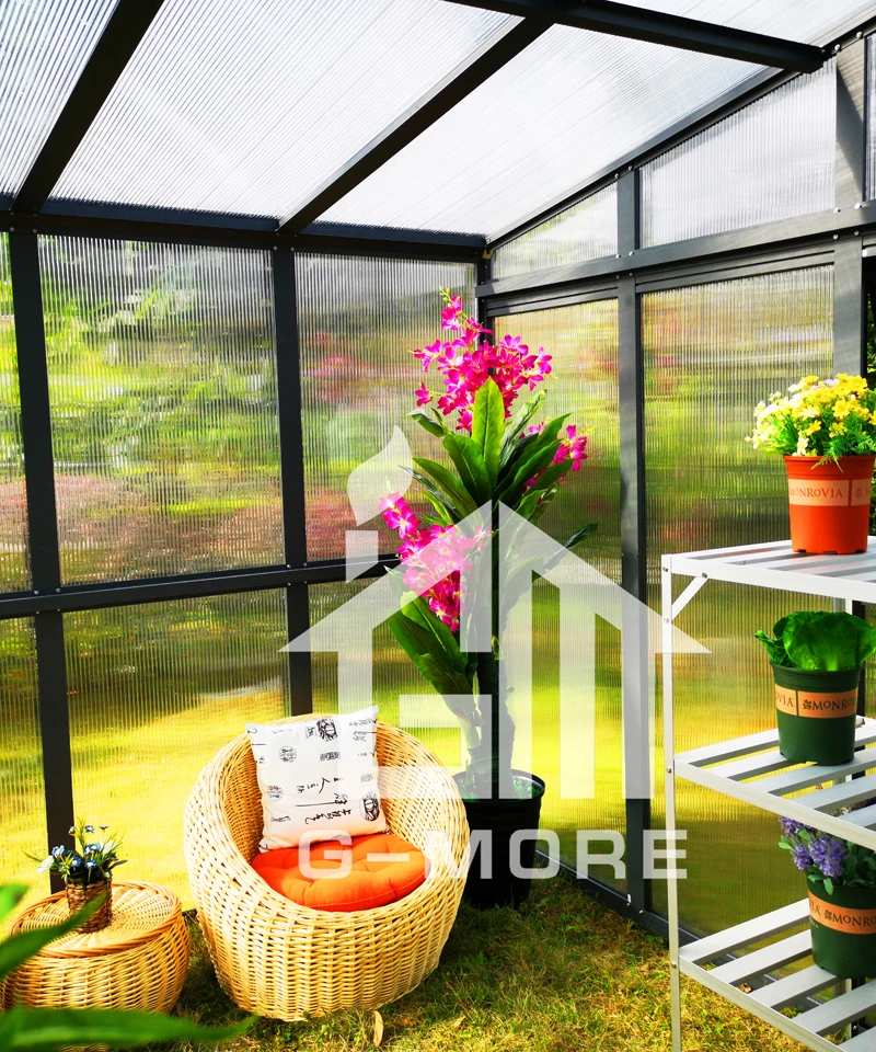 Суперпрочная сборная блочная теплица для садовой скобы с 10 мм поликарбонатными