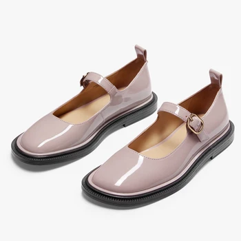 

women oxford Flat spring shoes for woman leather flats summer brogues vintage slip on loafers casual sneakers shoes 2020