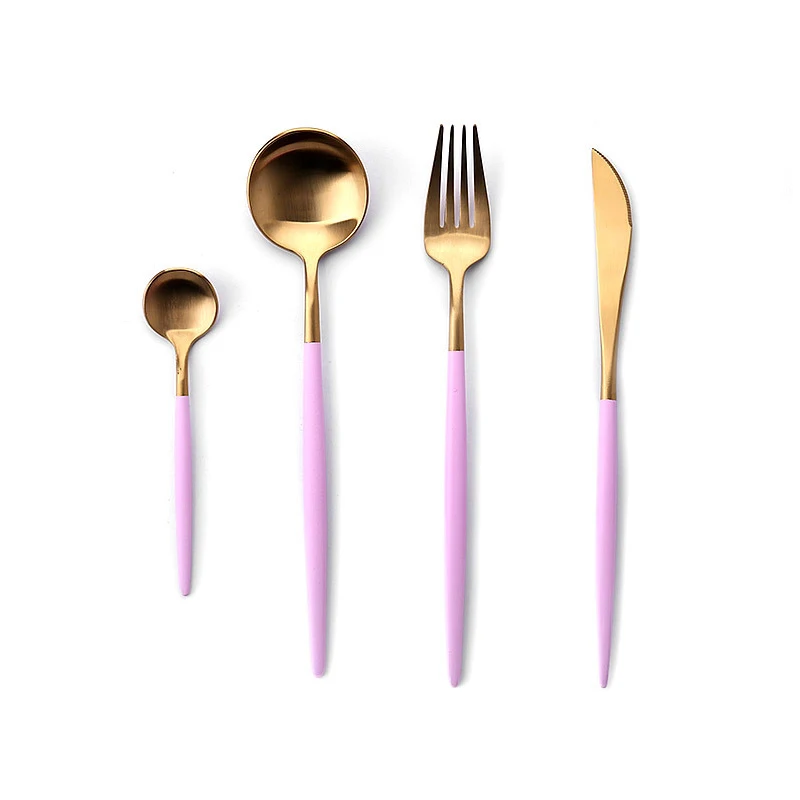 

Kitchen furniture stainless steel Western tableware Nordic Western-style steak knife and fork spoon four-piece