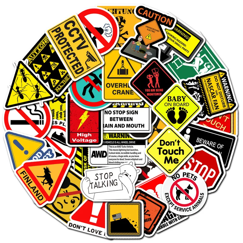 10/50/100Pcs Brand Stickers Laptop Macbook Cup Guitar Luggage Fridge Skateboard Bicycle Tide Logo Decal Sticker