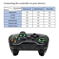 Obsługa bezprzewodowa Gamepad Bluetooth na PS3/IOS/telefon z systemem Android/PC/TV, pudełko Joystick USB gra komputerowa kontroler akcesoria do smartfonów 4
