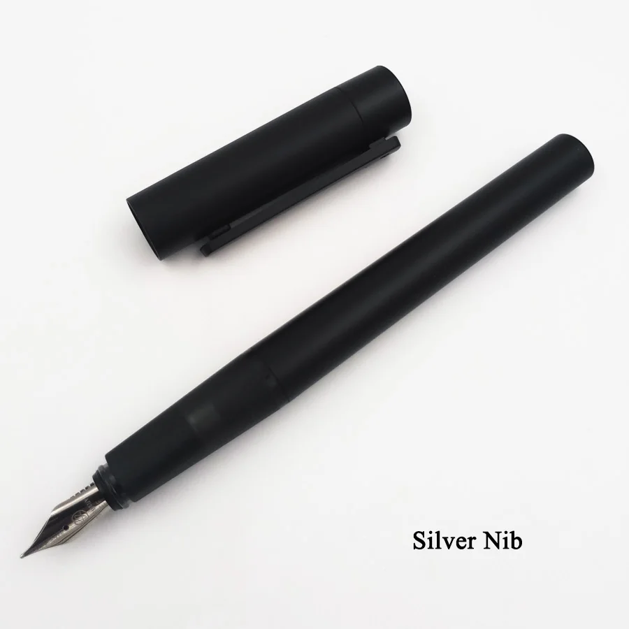 Black(Silver nib) Модные горячие канцелярские принадлежности KACO SKY II Серия живопись EF перо авторучка 0,38 мм металлические цветные чернильные ручки с коробкой - Цвет: Black(Silver nib)