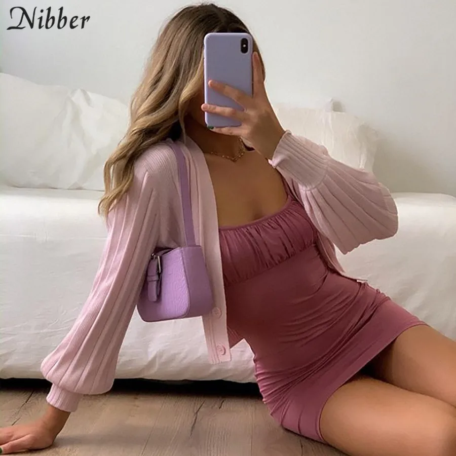 Nibber elegant red black lace up bodycon mini dress for womens 2020 summer fashion ladies beach casual vacation Harajuku dress