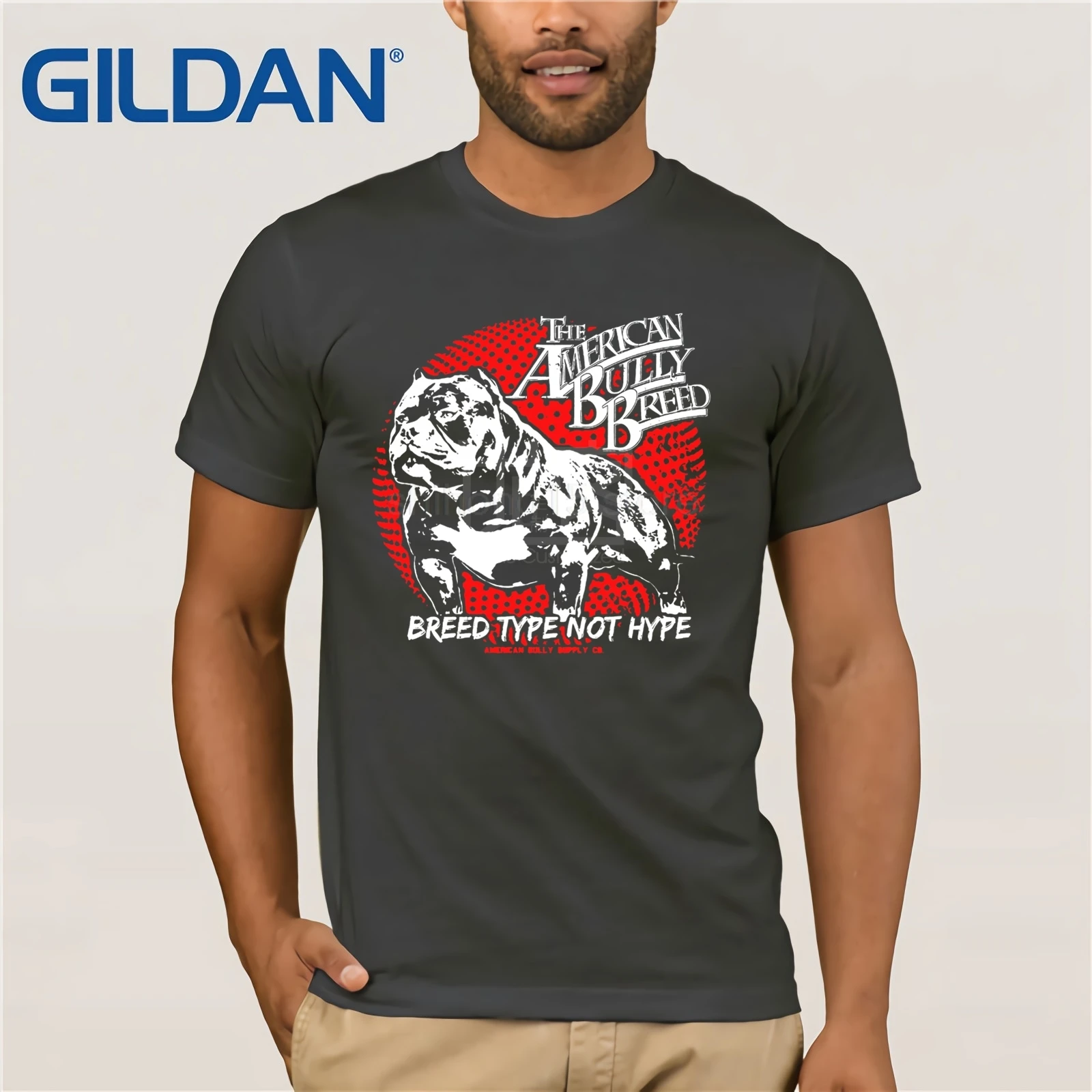 Новинка 2019 Мужская футболка разные цвета высокое качество порода питбуля