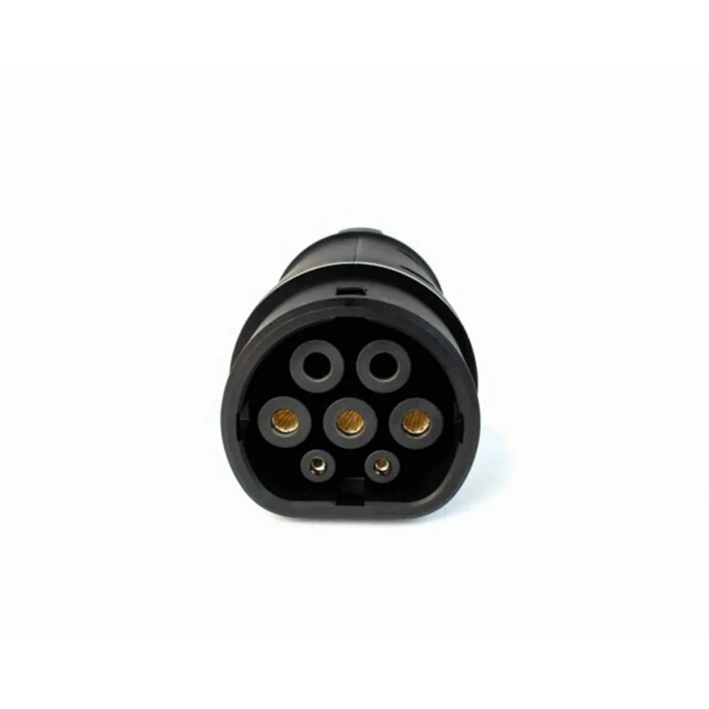US $59.94 Duosida J1772 32a Connector Black Plug Type 1 To Type2 Electric Vehicle Charger Ev Adapter For Car Charging