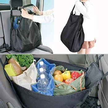 

Foldable Car Rear Storage Bag High Capacity Shopping Basket Stowing Tidying Multifunction Finish Container Auto Organizer