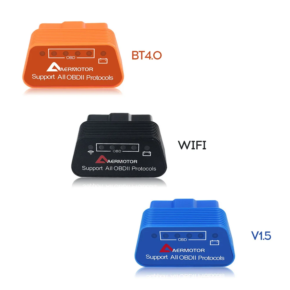Aermotor ELM327 BT4.0 V1.5 Авто диагностический сканер Совместимость с IOS и Android автомобильный сканер Авто диагностический инструмент