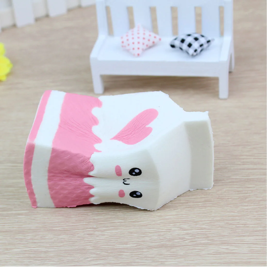 Kawaii милые мягкие мягкими Подвески молока мешок игрушка медленно поднимающийся молочный ящик для детей веселый подарок для взрослых снимает стресс беспокойство Squeeze игрушки