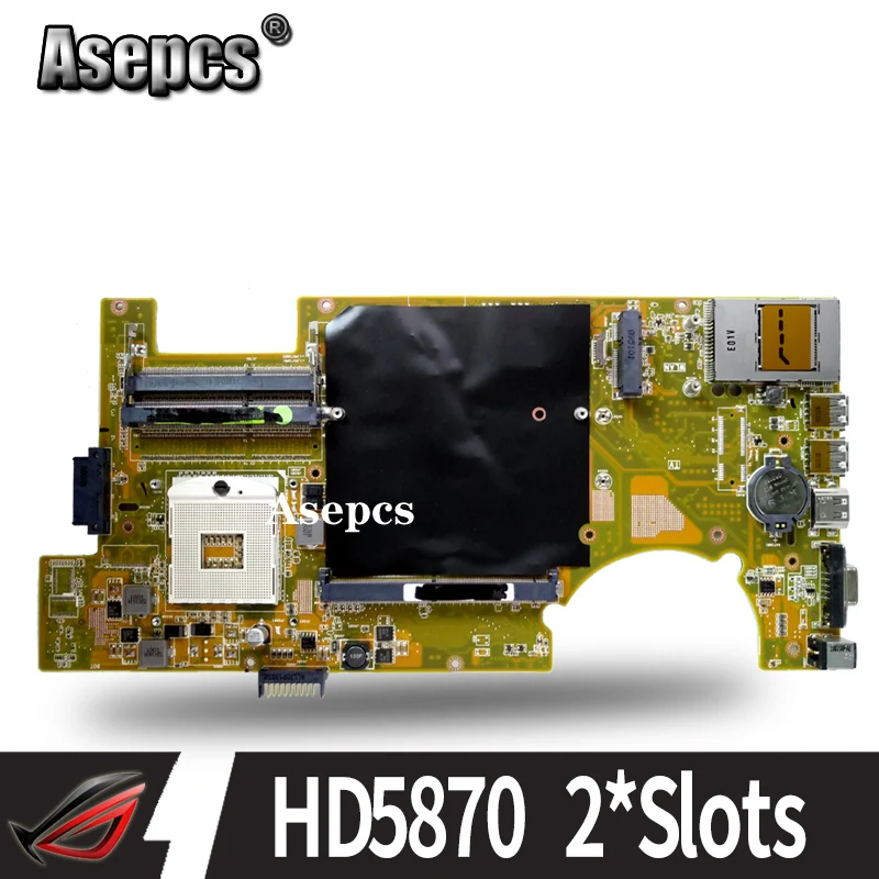 Akemy G73 Материнская плата для ноутбука ASUS G73JH G73J тест оригинальная материнская плата HM55 поддержка HD5870 2* слота