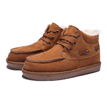 

4 Colors Men Shoes for Winter Fashion Plush Men's Snow Boots Warm Cotton Shoes Male zapatos de hombre