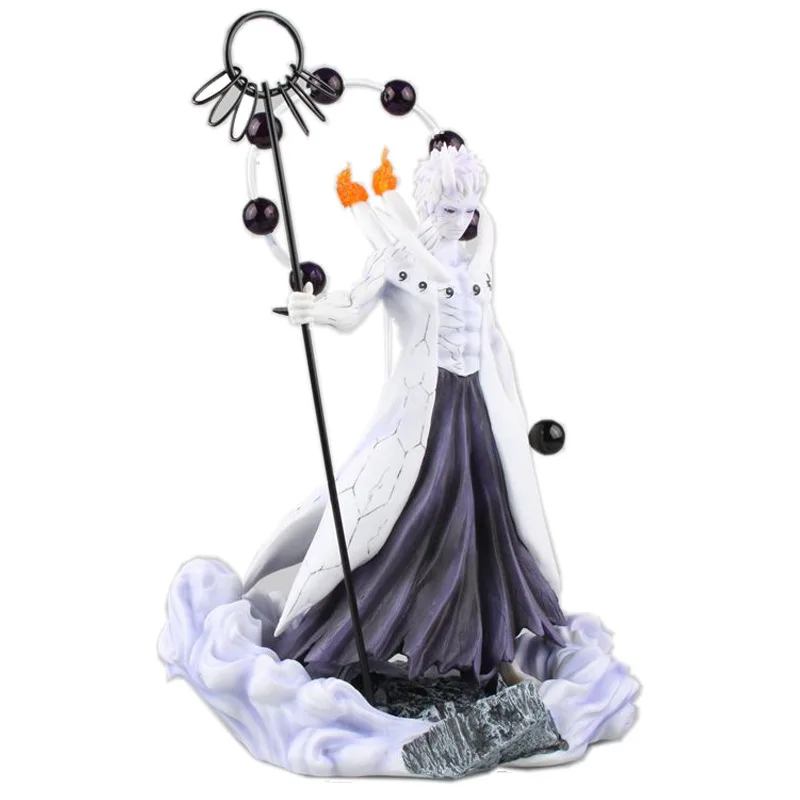 

Anime Naruto Garage Kit Uchi Six Road Strip Soil Ten Tail Column Force People Statue Model Boxed Garage Kit