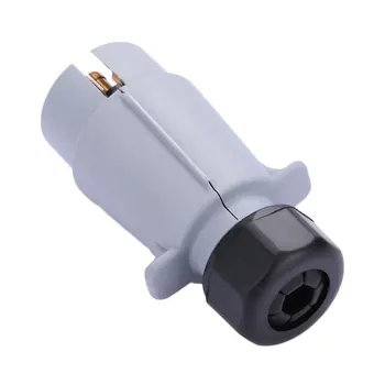 

7Pin 12S Car Trailer Caravan Towbar Electrics Plastic Gray Plug Socket Kit