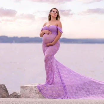 

Pregnancy Long Dress Maxi Dress Lace Dresses Photography Prop Dress Clothes Summer Sleeveless Party Dress Plus Size clothing