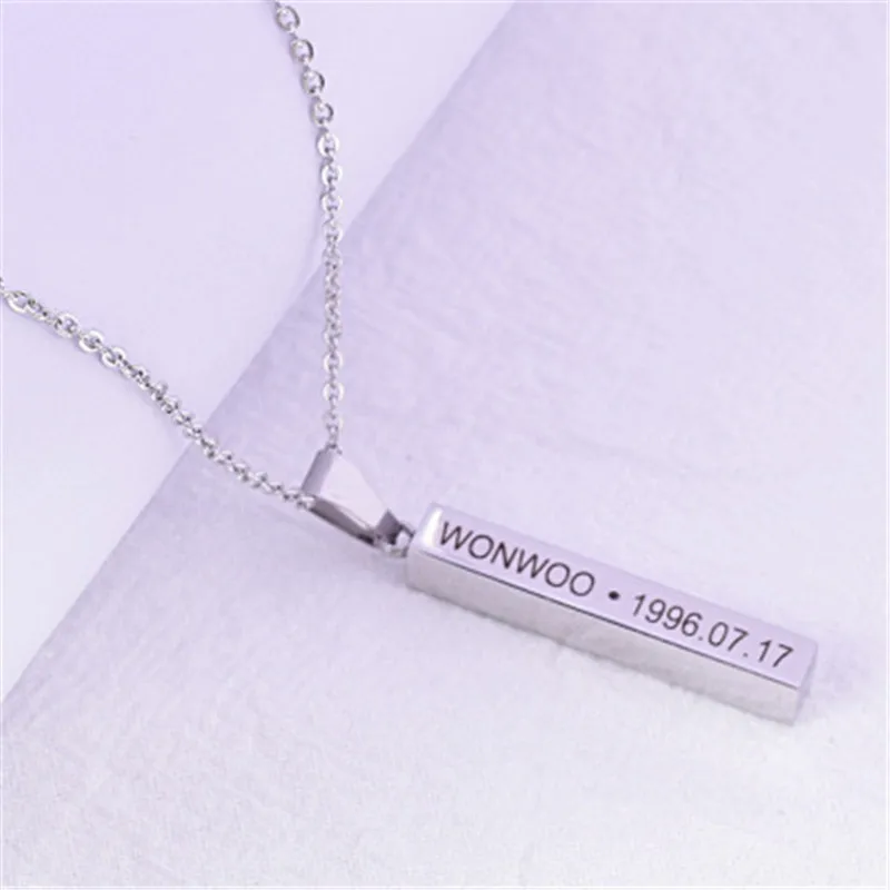Kpop Seventeen World Tour Ode To You DINO S. COUPS SEUNGKWAN VERNON MINGYU HOSHI хип-хоп ожерелья унисекс аксессуары - Окраска металла: WONWOO