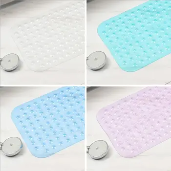 

Bathroom Non-slip Mats Eco-friendly Odorless Transparent Bath Shower Foot Mats Household Bathtub Mats With Suction Cups