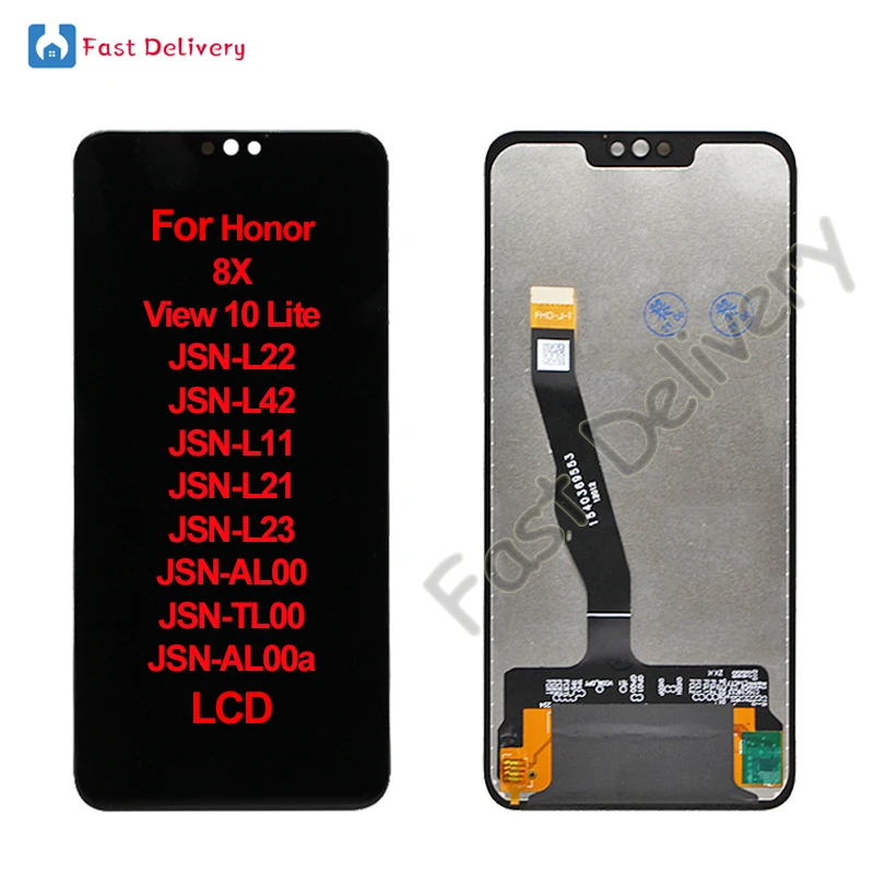 Для Honor 8X ЖК-дисплей для View 10 Lite JSN L22 L42 L11 L21 L23 AL00 TL00 AL00a LCD | Мобильные телефоны и