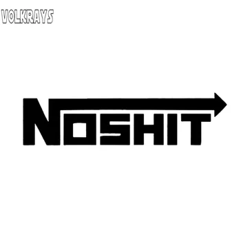 

Volkrays Funny Arrow Car Styling NOSH*t Car Truck Vinyl Sticker for JDM Racing Window Decorative Decal PVC Black/Silver,15cm*3cm