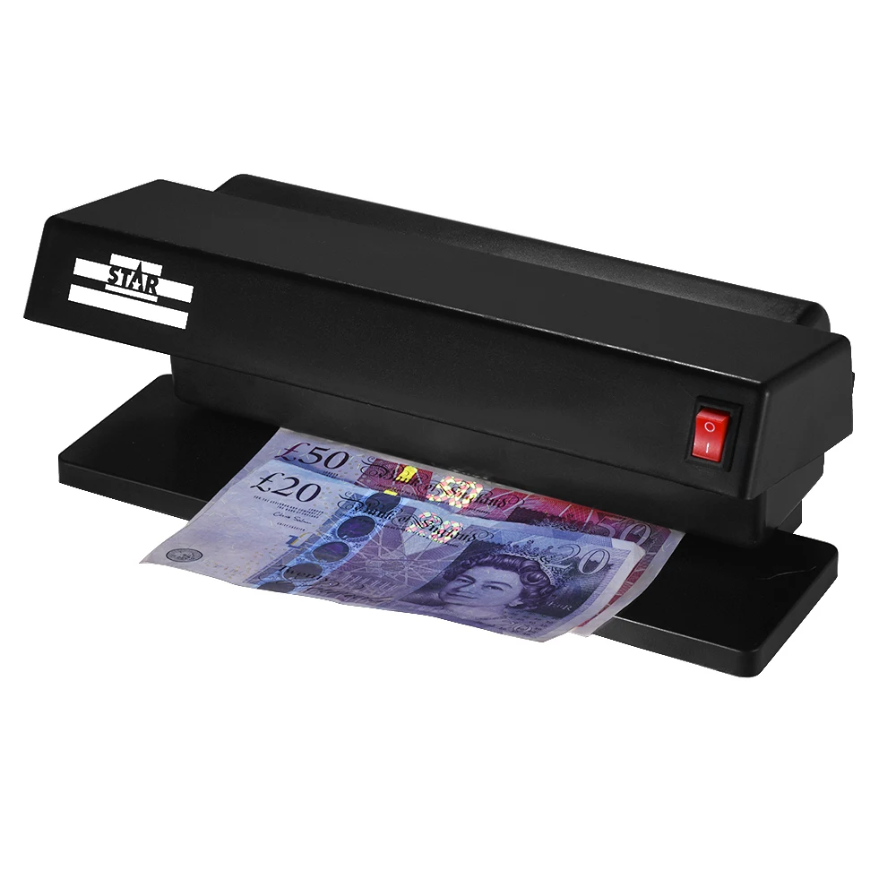 Портативный многовалютный Детектор фальшивых банкнот Ультрафиолетовый Двойной УФ-светильник детектор машина для проверки банкнот