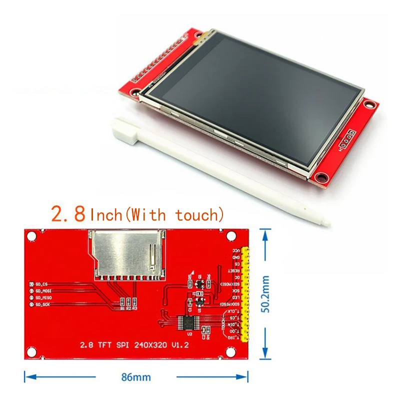 TFT ÷ ũ LCD ÷  ̺, 1.44/1.8/2.0/2.2/2.8 ġ, ST7735, ILI9225, ILI9341 ̽, SPI 128*128, 240*320