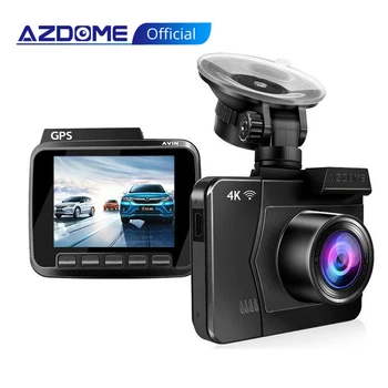 

AZDOME M06 4K Dash Cam Built in GPS WIFI Night Vision Car Camera 24H Parking Video Recorder Dual Lens DVR Rear View DashCam