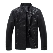 Мужская одежда куртка Высокая стирка искусственная кожа увеличение Локомотив кожаная одежда