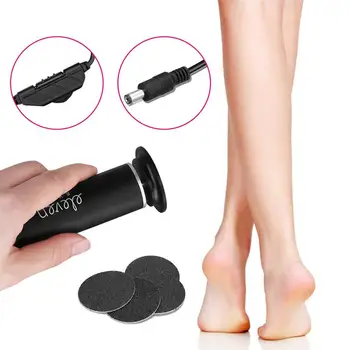 

Electric Foot Callus Remover Foot File Pedicure Tool Scraper Grinding Roller for Dead Skin Removal with US Adapter(Black)