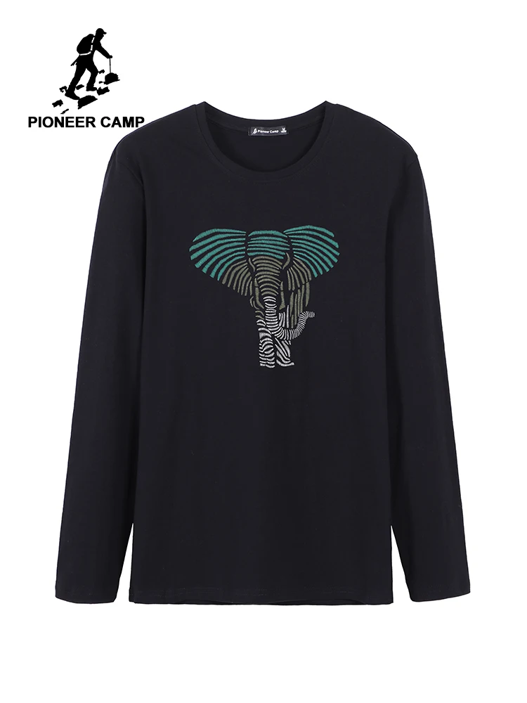 Pioneer Camp Elephant Africa Graphic Спортивная футболка с длинными рукавами для мужчин дикими