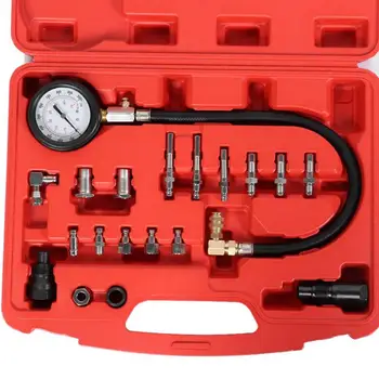 

Car Diagnostic Tools Diesel Engine Cylinder Pressure Tester Gauge Kit 0-1000psi Automotive Leakage Diagnosis Tool Adapter Auto
