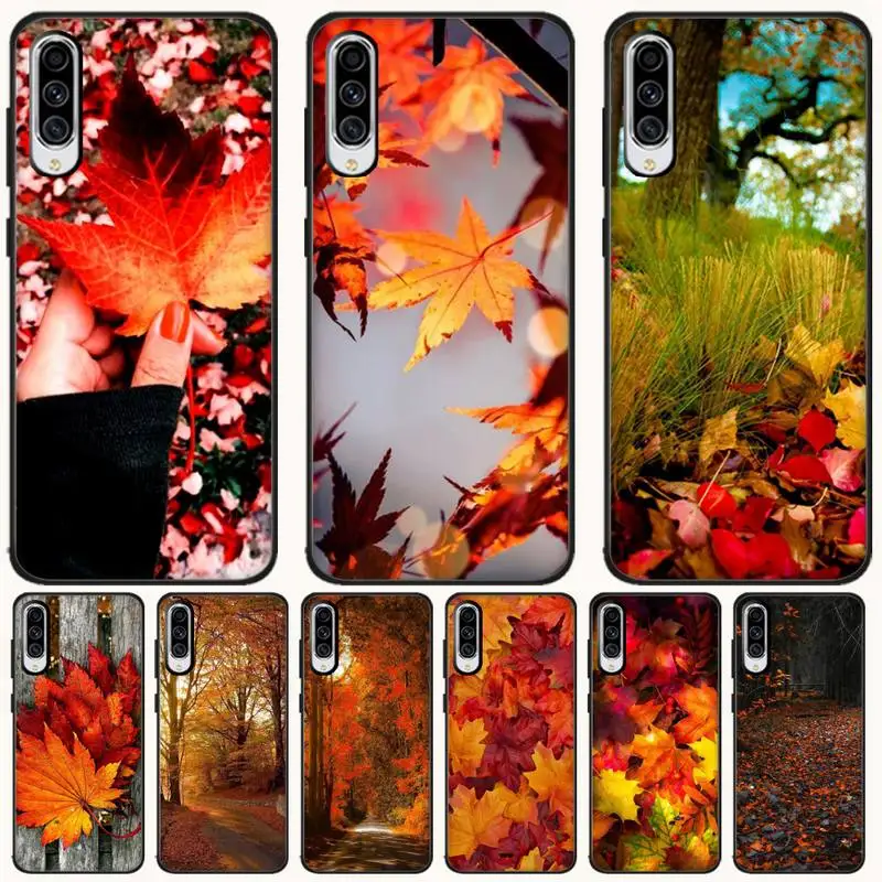 

LJHYDFCNB Autumn leaves TPU Soft Silicone Phone Case Cover For Samsung A6 6S 6Plus 7 720 750 8 8 PLUS 9 920 2018 A8 A9STAR