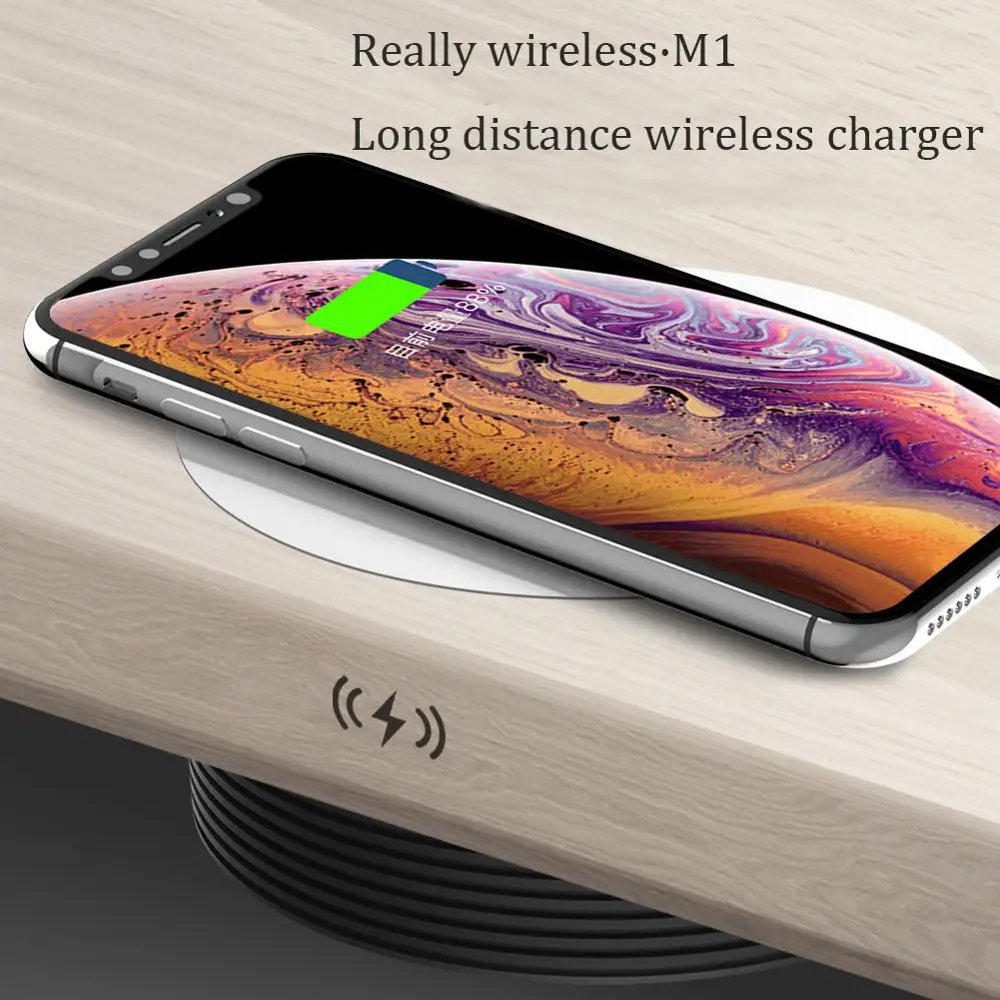 Беспроводное зарядное устройство Qi 10 Вт для ios X/XS Max XR 8 Plus зеркальная Беспроводная