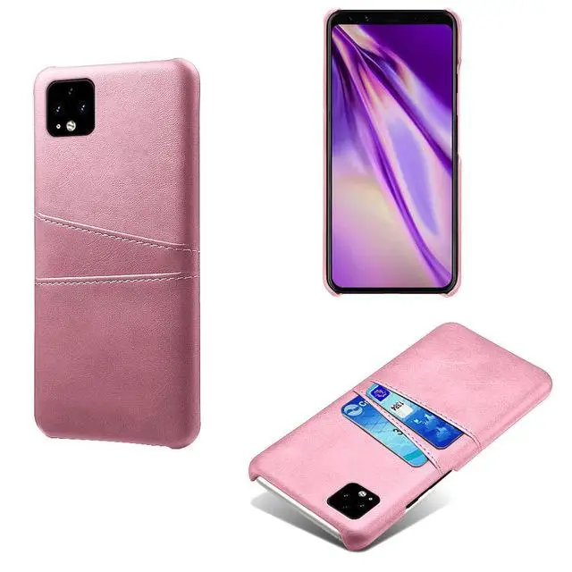 Для Google Pixel 4 3A 3 2 XL чехол для кредитных карт Чехол Винтаж из искусственной кожи чехол-бумажник чехол для Google Nexus 5 Pixel 2 3 3A 4 Capa Funda - Цвет: Rose Gold