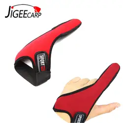 JIGEECARP – gant de pêche, 1 pièce, pour lancer le doigt, décrochage, traction morptée, Durable et antidérapant, Terminal de pêche rouge 