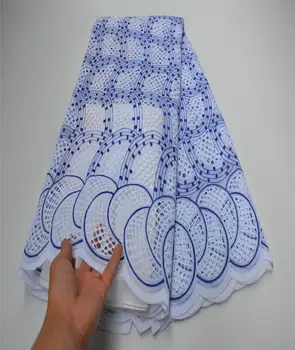 

swiss cotton lace fabric nigerian lace fabrics white&gold lace fabric brode coton africain tulle brode tissus robe 5yard/set