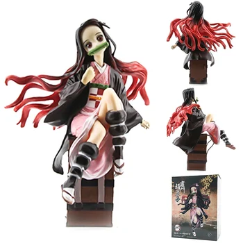 

Anime Figure Toys Agatsuma Zenitsu Kamado Nezuko Tanjirou Demon Slayer Kimetsu No Yaiba Anime PVC Action Figures Toy Gifts