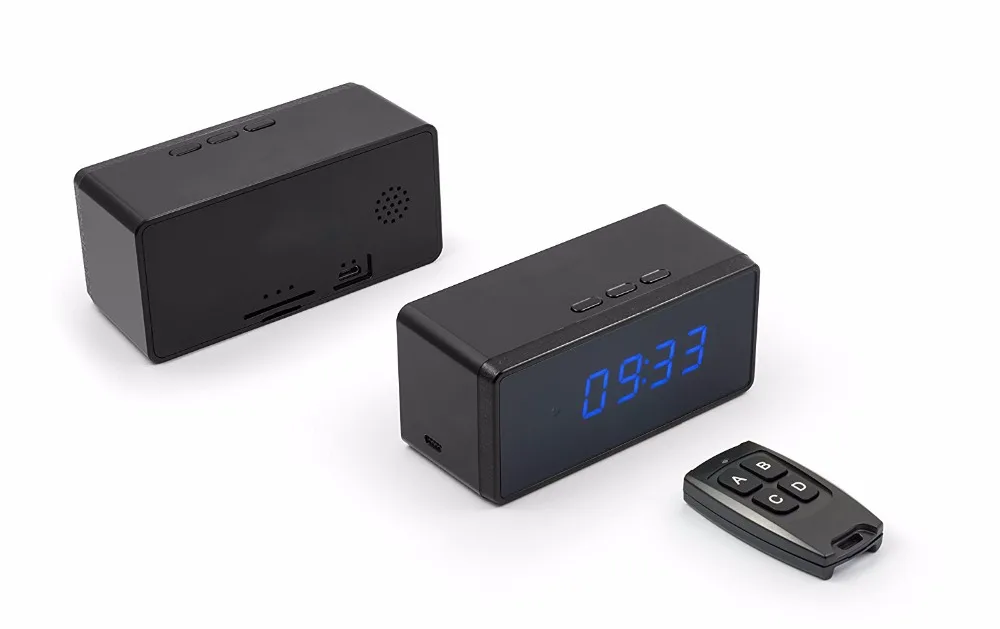 

YHY HD Clock Camera Alarm Setting Full HD 1080P Mini Camera Night Vision Table Clock Camera Small Cam With Remote Controller
