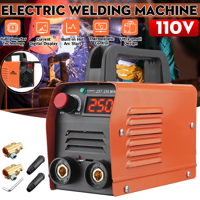 Mini Electric Welding Machine,110V IGBT Inverter Welder,with LED Digital Display 