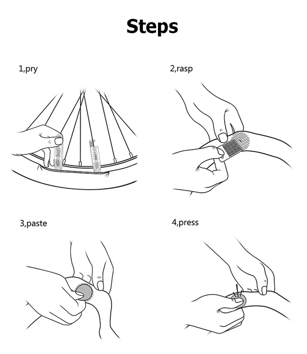 Bicycle Tire Puncture Patch MTB Road Bike Without Glue Inner Tyre Patch Cycling Maintenance Fast Repair Tool Accessories BC0441 (6)